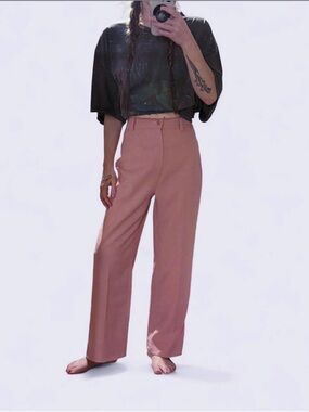 Vintage 1994 Levi’s 554 Dusty Pink High Waisted Trouser Pants Sz 12 Pink Tab